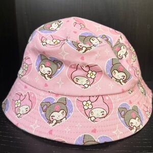 Pink Bucket Hat with Cute Sanrio My Melody Print | Hello Kitty Fisherman Kawaii